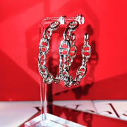 Luxe Link Earrings - Silver