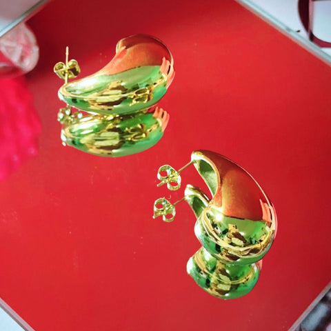 Luxe Teardrop Earrings - Gold