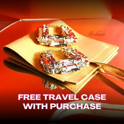 White Diamond Bamboo Hoops