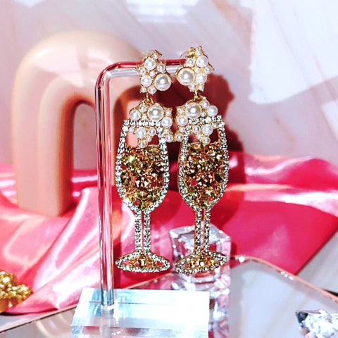 Vintage Champagne Earrings