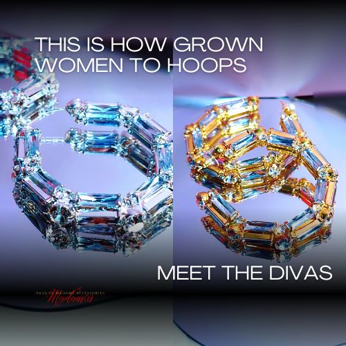 Diva Diamond Bamboo Hoops