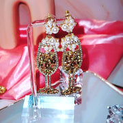 Vintage Champagne Earrings