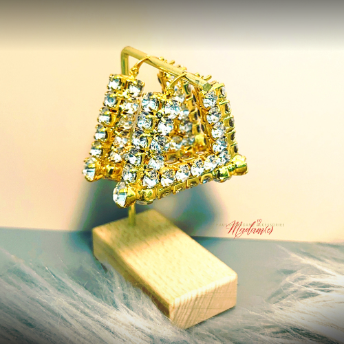 The Bezel Diamond Hoops