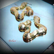 Liquid Curve Earring - Gold