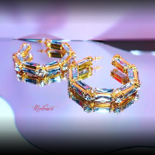 Diva Diamond Bamboo Hoops