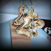 Liquid Curve Earring - Gold