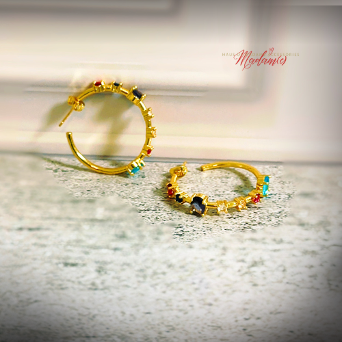 Candy Gem Hoops