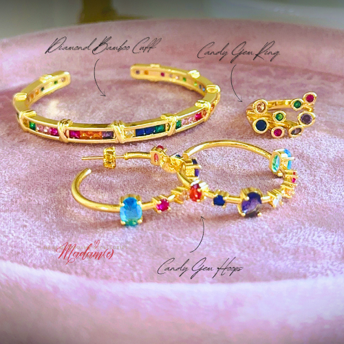 Candy Gem Hoops