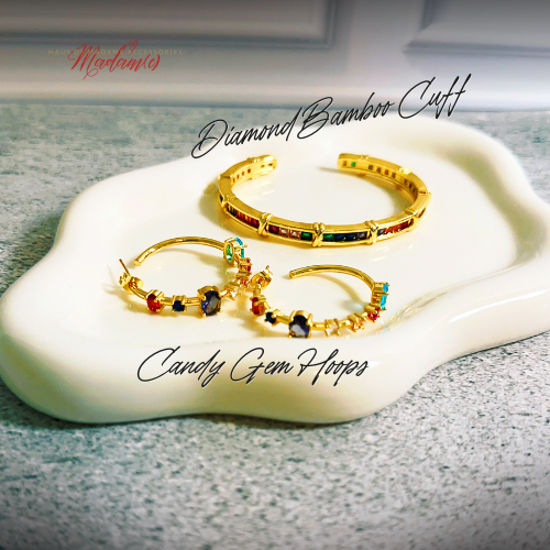 Candy Gem Hoops