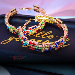 Cold Shoulder Hoops - Multi