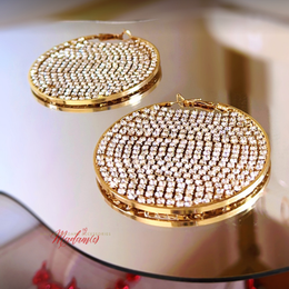 Disco Diamond Hoops