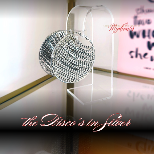 Disco Diamond Hoops