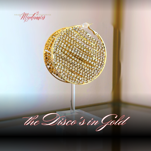 Disco Diamond Hoops