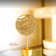 Disco Diamond Hoops