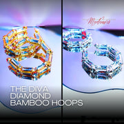 Diva Diamond Bamboo Hoops