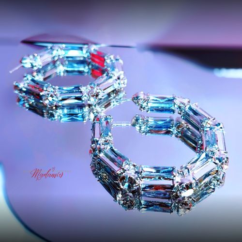 Diva Diamond Bamboo Hoops