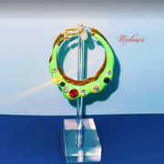 Graffiti Glam Drip Hoops