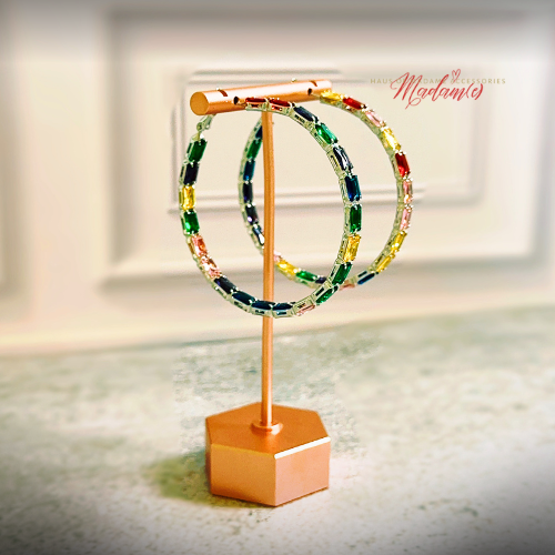 The Jet Set Jewel Hoops