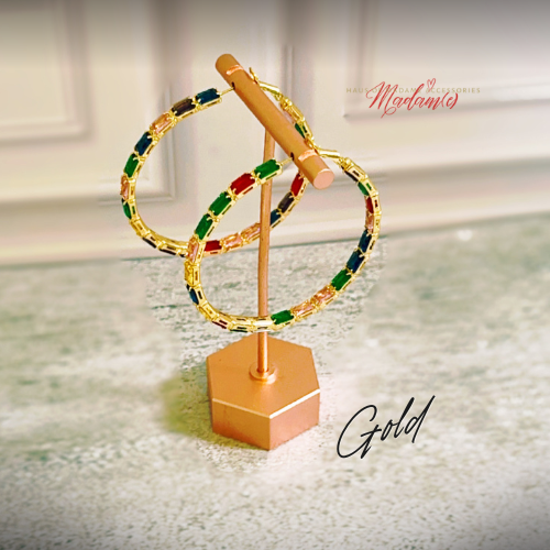 The Jet Set Jewel Hoops