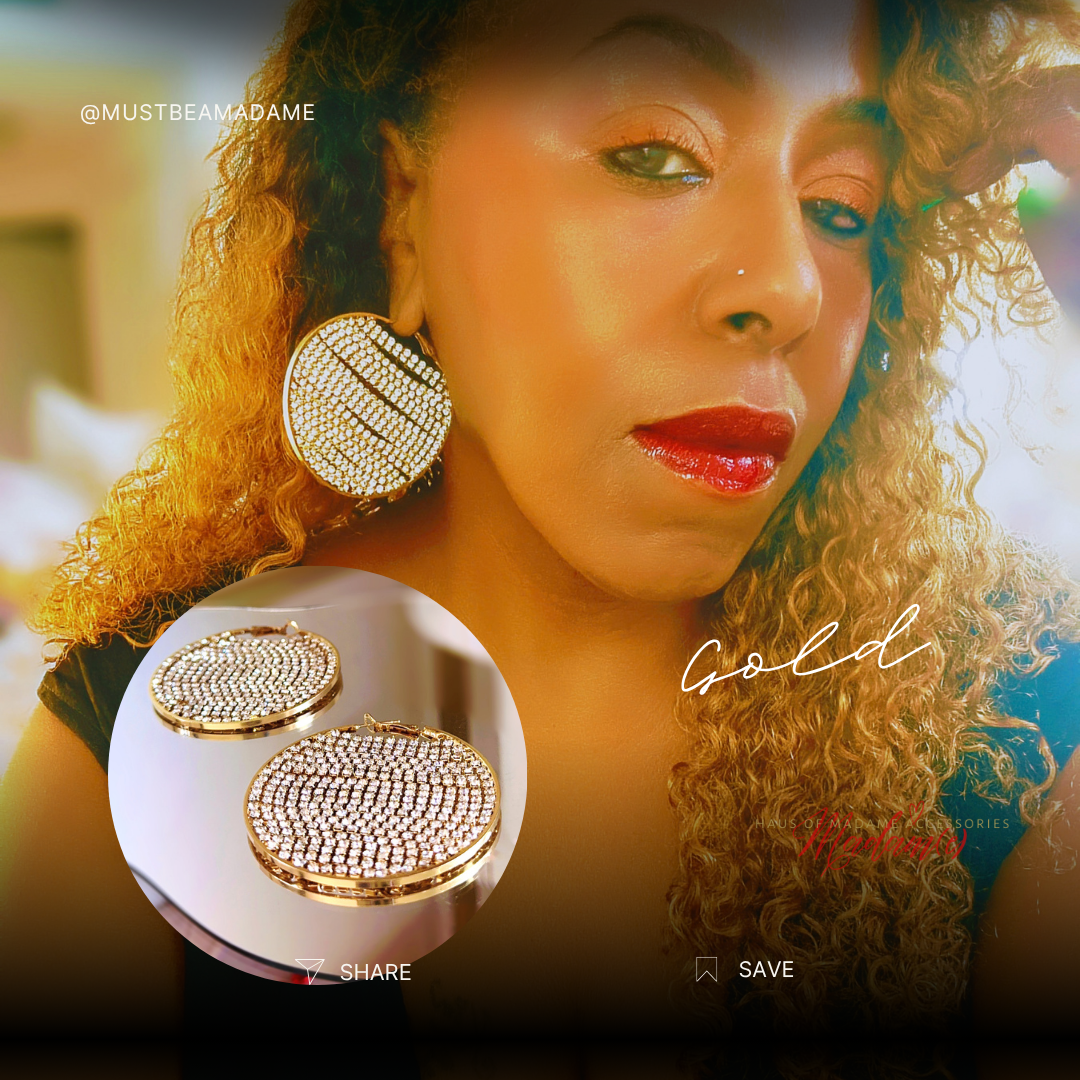 Disco Diamond Hoops
