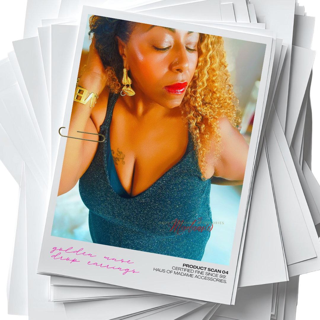 Golden Muse Drop Earrings