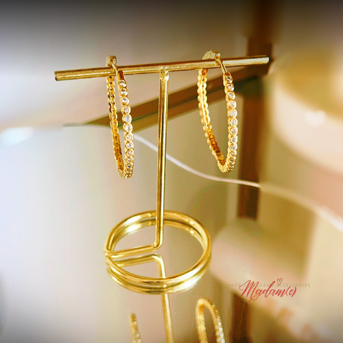 Skinny Jawn Diamond Hoops
