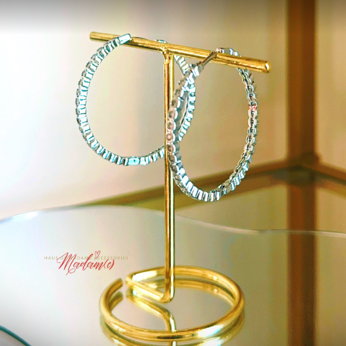 Skinny Jawn Diamond Hoops
