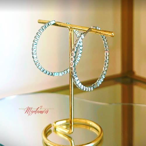 Skinny Jawn Diamond Hoops