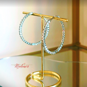 Skinny Jawns Diamond Hoops