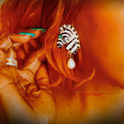 Deco Pearl Drop Earrings