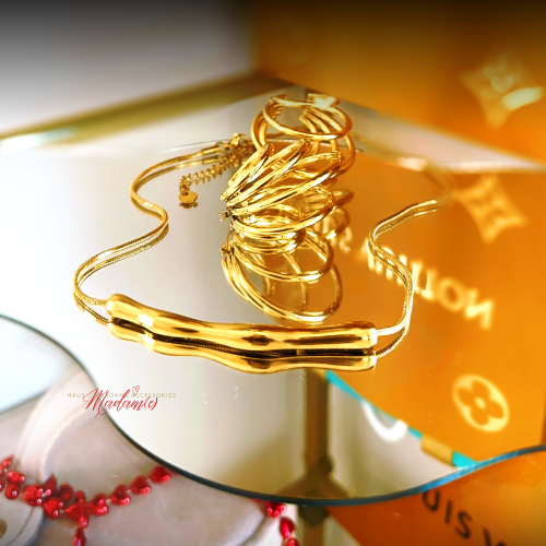 Liquid Gold Bar Necklace