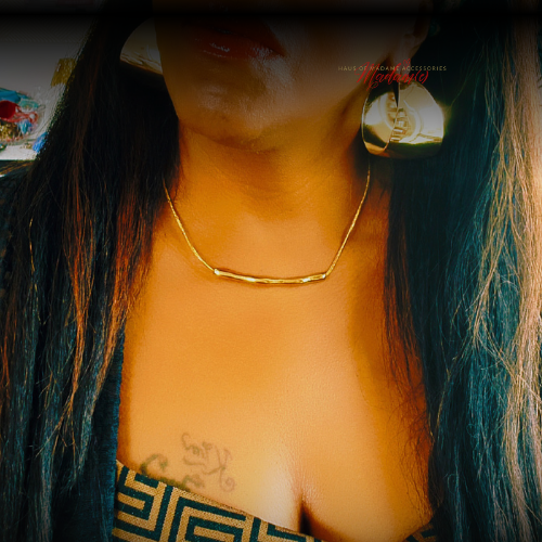 Liquid Gold Bar Necklace