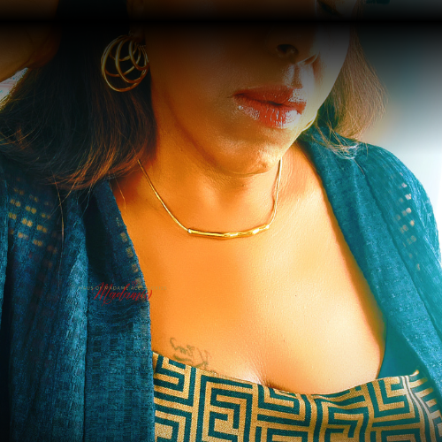Liquid Gold Bar Necklace