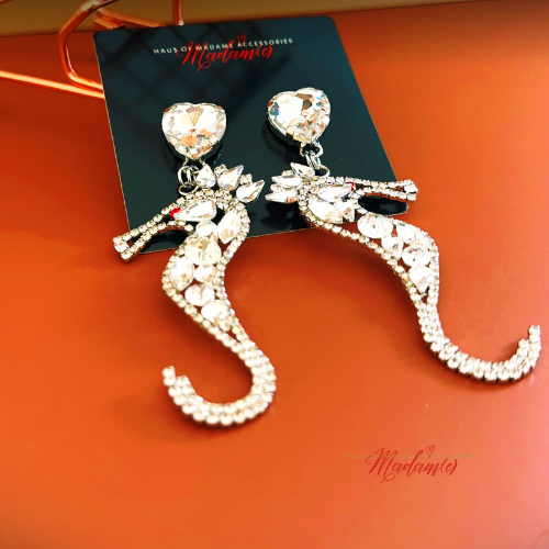 Seahorse Kiss Drop Earrings