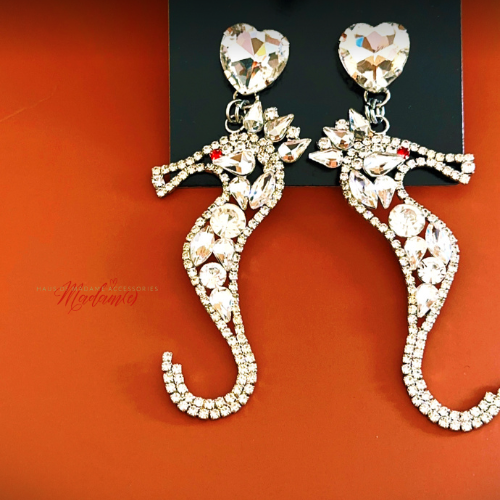 Seahorse Kiss Drop Earrings