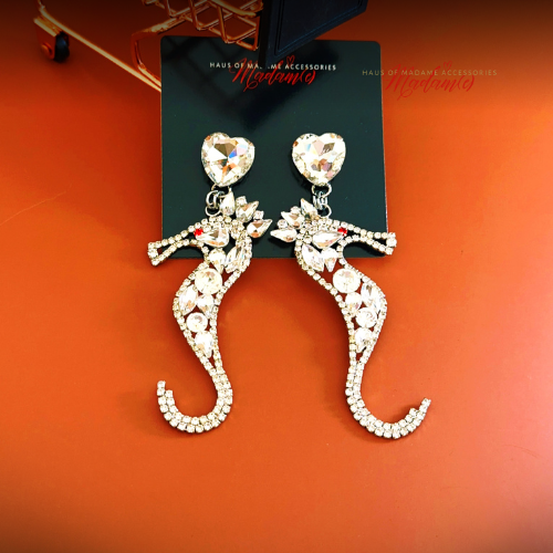 Seahorse Kiss Drop Earrings