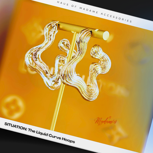Liquid Curve Earring - Gold