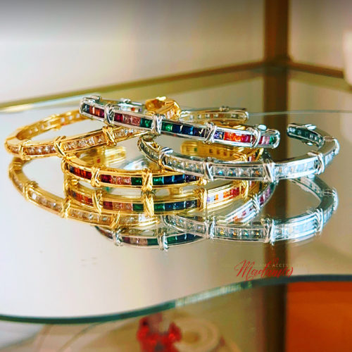 The Diamond Bamboo Cuff