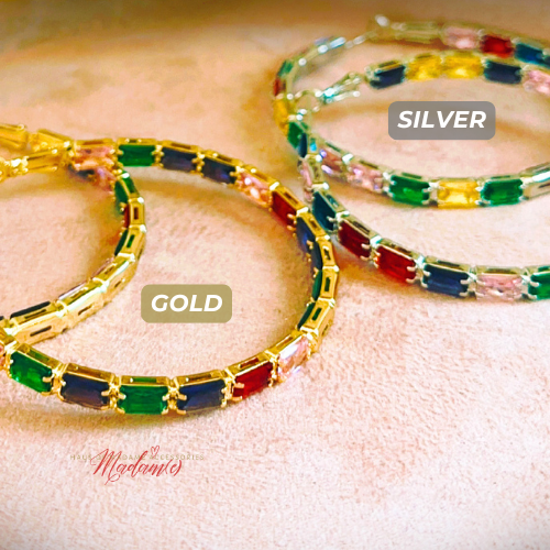 The Jet Set Jewel Hoops