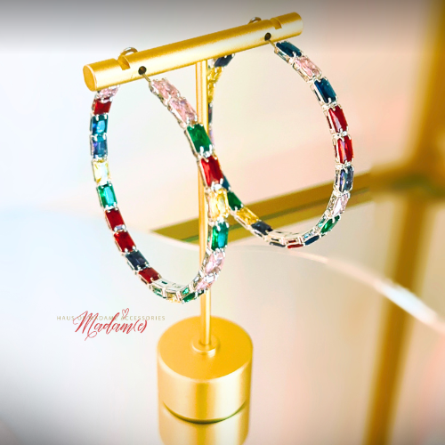 The Jet Set Jewel Hoops