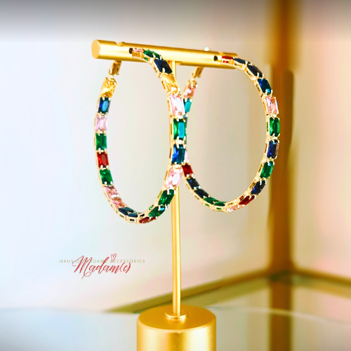 The Jet Set Jewel Hoops
