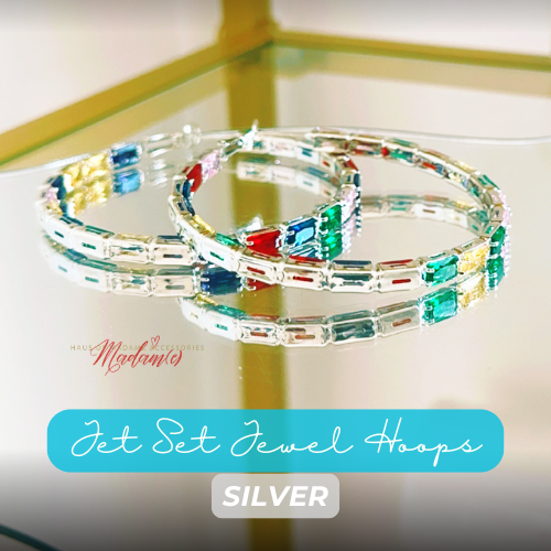 The Jet Set Jewel Hoops