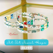 The Jet Set Jewel Hoops