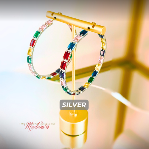 The Jet Set Jewel Hoops