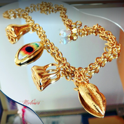 The Watch Me Wink Charm Necklace