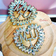 Diamond Heart Earrings