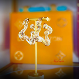 Liquid Curve Earring - Gold